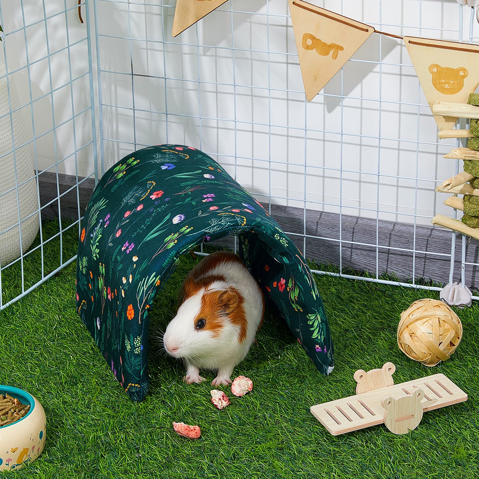 Hedgeink Guinea Pig Tunnel Rabbit Tunnels and Hides Rabbit Hideaway - Image 2