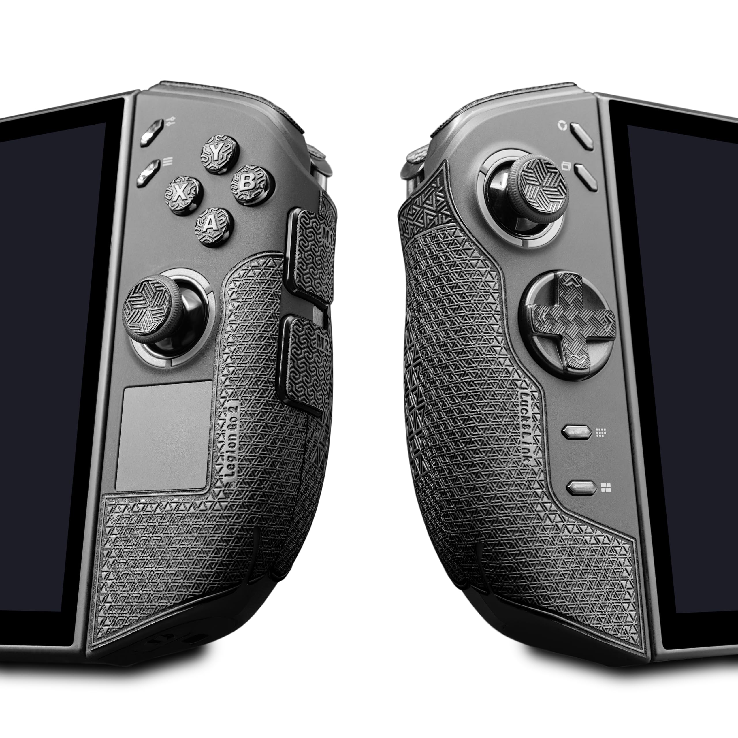 Luck&Link Controller Grip For Legion Go 2, Textured Skin kit,Anti-Skid Sweat-Absorbent Controllers Handle Grips, Buttons,Triggers,D-pad (PRO - Dark Gray) - Windows - 2