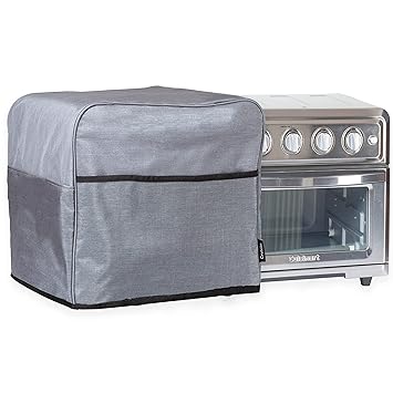Crutello Convection Toaster Oven Cover with Storage Pockets Compatible with Cusinart TOA-60 Toaster Ovens