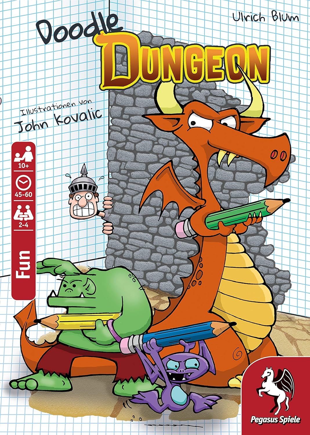 Pegasus Spiele 51846E - Doodle Dungeon , White