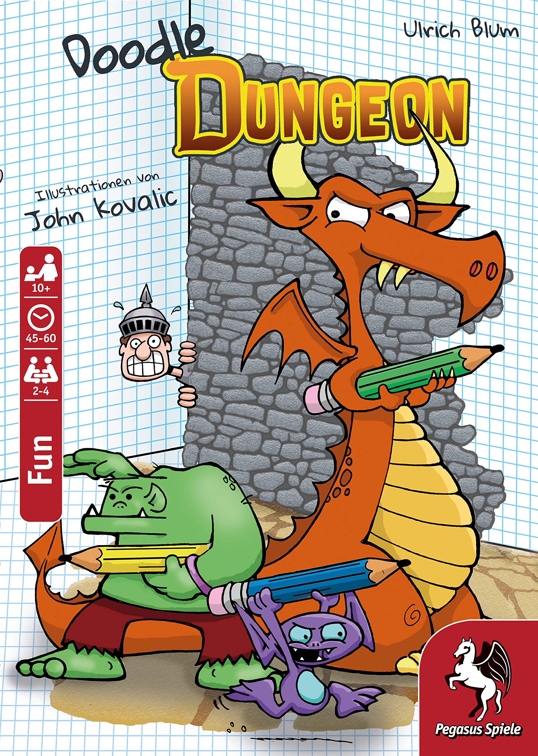 Pegasus Spiele 51846E - Doodle Dungeon (Edizione Inglese)