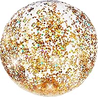 Algopix Similar Product 11 - Poolcandy Glitter Beach Ball Silver