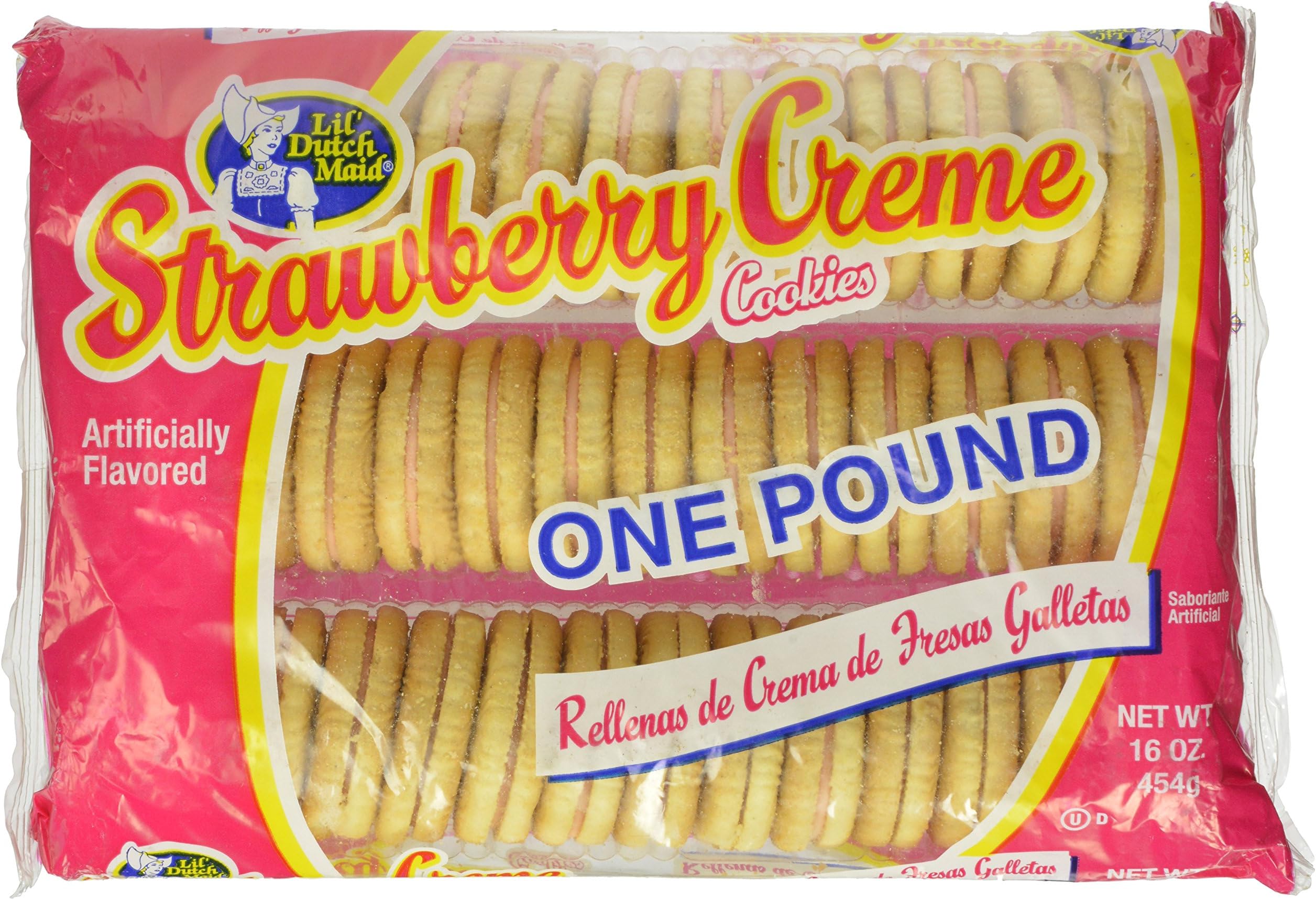 Little Dutch Maid Strawberry Cream Cookie, 16 Ounce