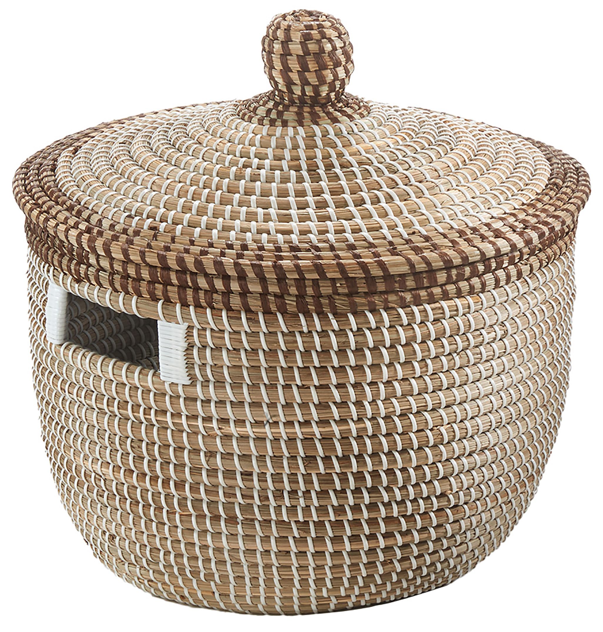 Kobolo Schlangenkorb BOA Seegras Ø38 H41 cm Deko Korb Natur