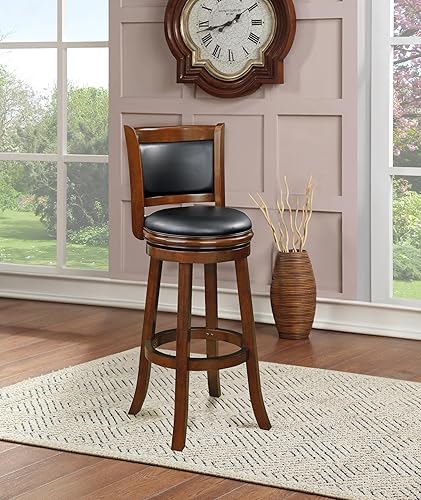 Miniatura 144 de Boraam Augusta - Silla alta giratoria de altura Negro -,Negro/Cappuccino,Negro/Cerezo,Marrón/Capuchino,Capuccino,Cereza,Cepillo de alambre