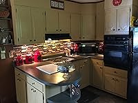 Vista 2 de Art3d Paquete de 6 calcomanías de vinilo para despegar y pegar, azulejos para salpicaduras de cocina, 12 x 12 pulgadas, diseño de mármol