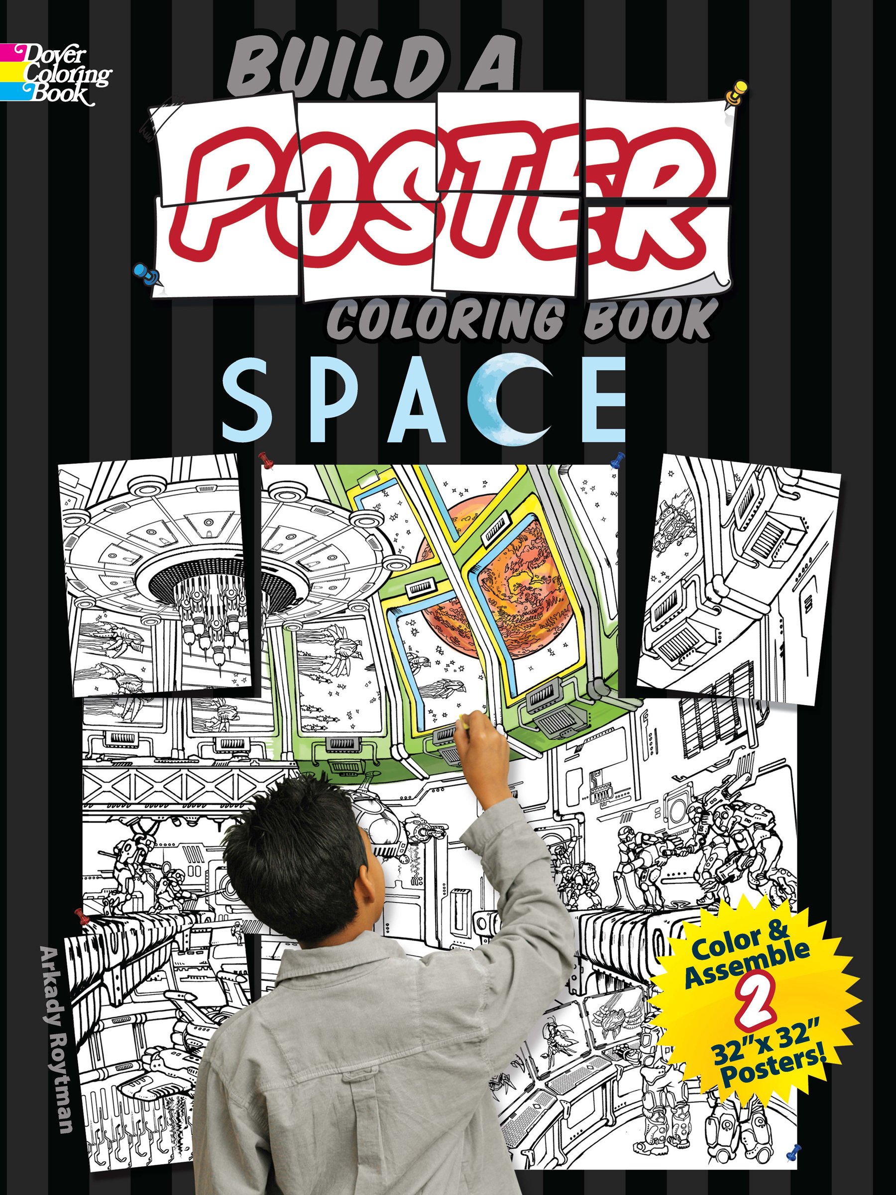 Build a Poster Coloring Book--Space Paperback – Coloring Book, 19 April 2012