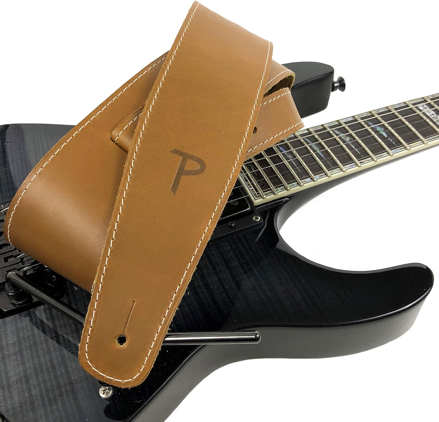 Perri's Leathers, 41"-56", Sunflower, Baseball Leather Guitar Strap, Boutique & - Fits Fender Electric, Jacquard, Custom, Adjustable Durable Design, Acoustic & Bass Guitar Straps for Electric