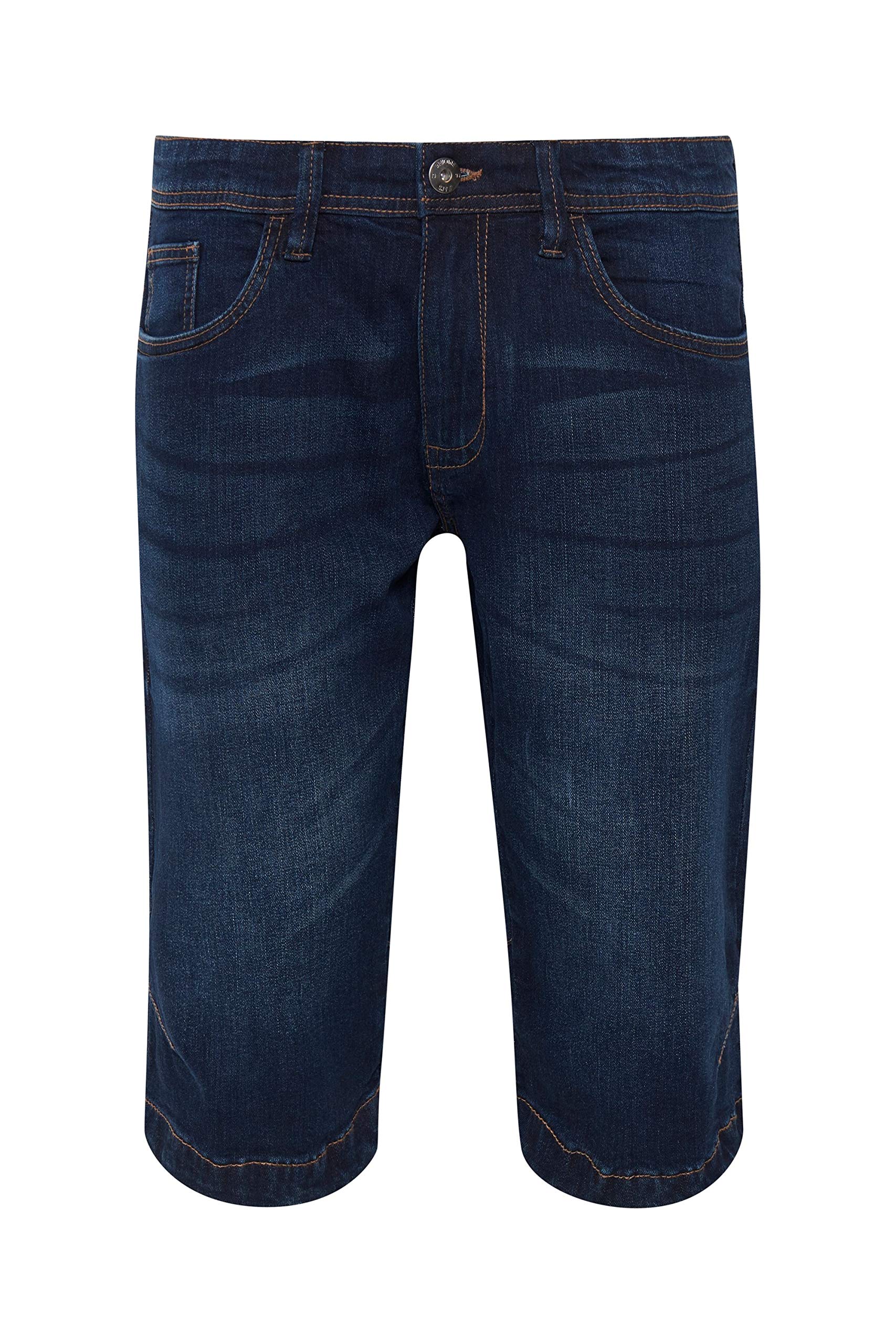 Indicode IDQuince Herren Jeans Shorts Kurze Denim Hose Eingrifftaschen Baumwollmischung Regular fit
