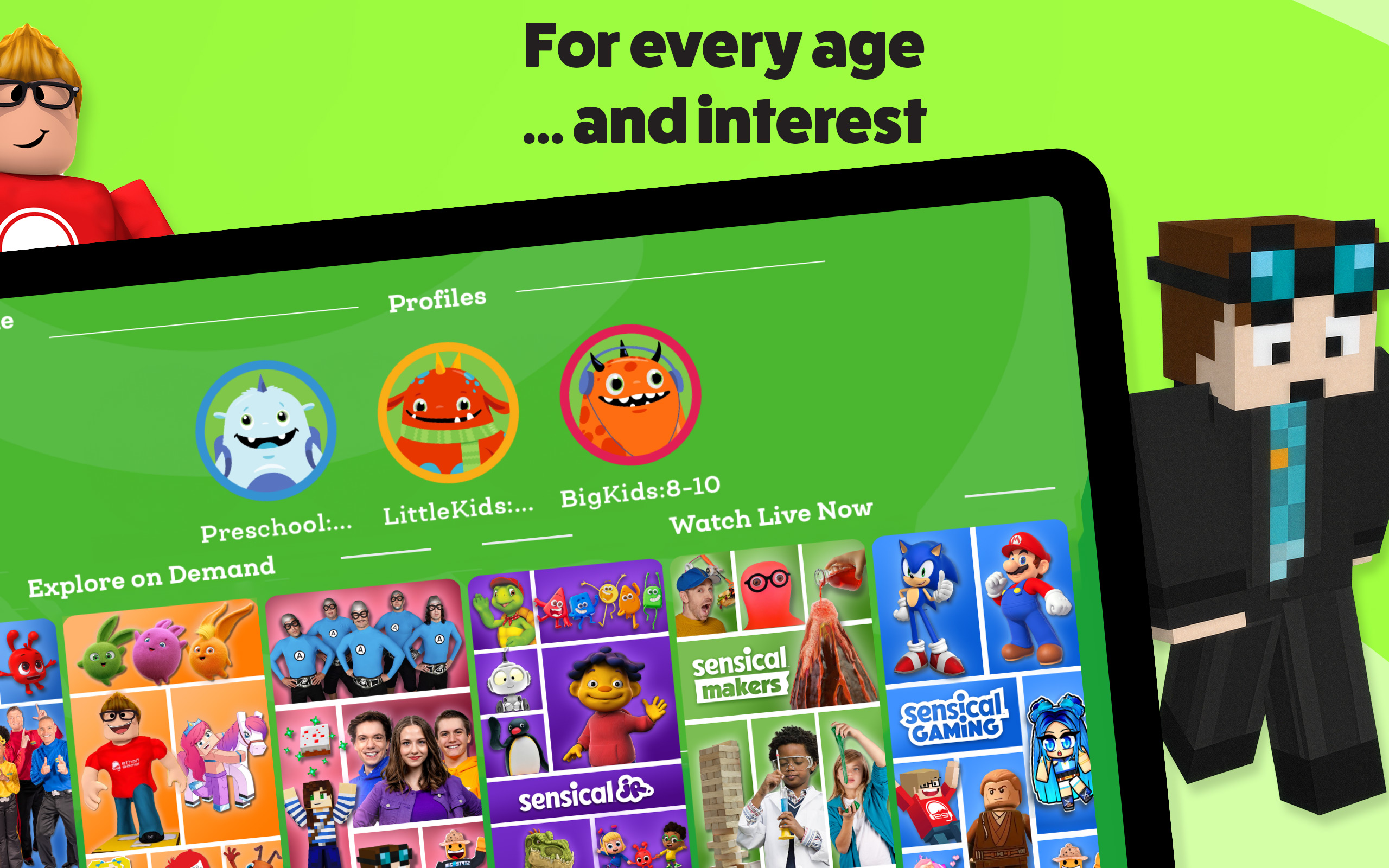 Zensical Sensical - Safe, free kids streaming with educational, age-appropriate ...