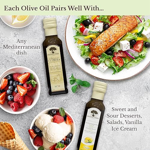 Miniatura 6 de Mercato di Bellina Juego de degustación de aceite de oliva con infusión  Juego de regalo de aceite de oliva italiano original, trufa, ajo y limón,