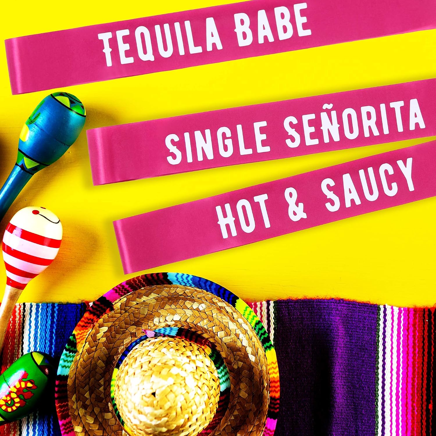 Final Fiesta Bachelorette Sashes | 12 Pack | 1 Bride to be Sash and 11 Bride Tribe Sashes with Fun Final Fiesta Phrases