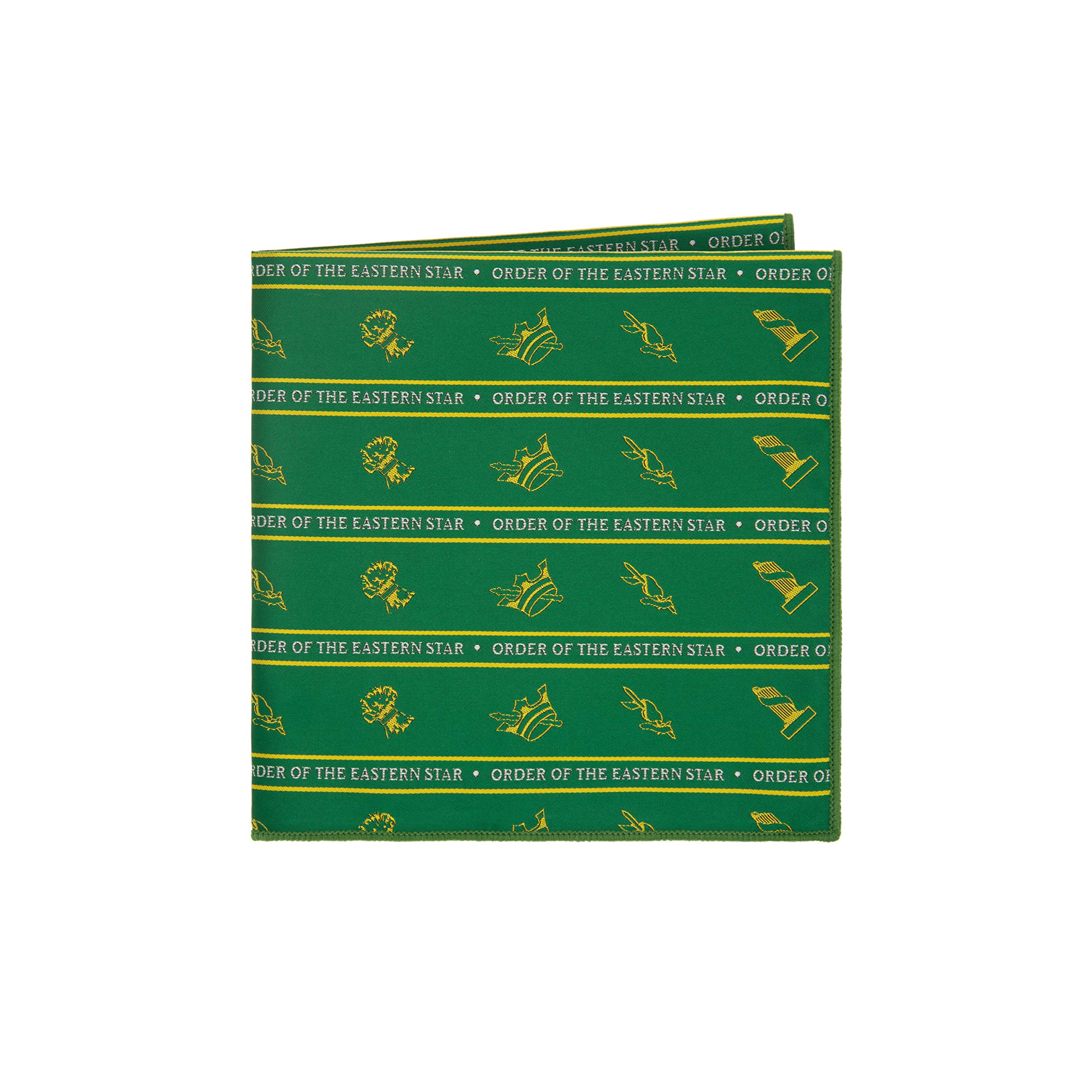 Masonic Revival Order of the Eastern Star Pocket Square (Green)