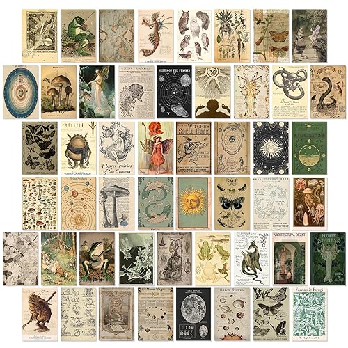 Vodefoad Vintage Fairycore Decor - 50pcs Fairy Room Decor Aesthetic