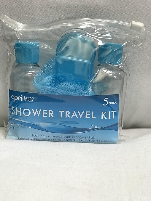 April Bath and Shower, Shower Travel Kit 5 pack, Multiple