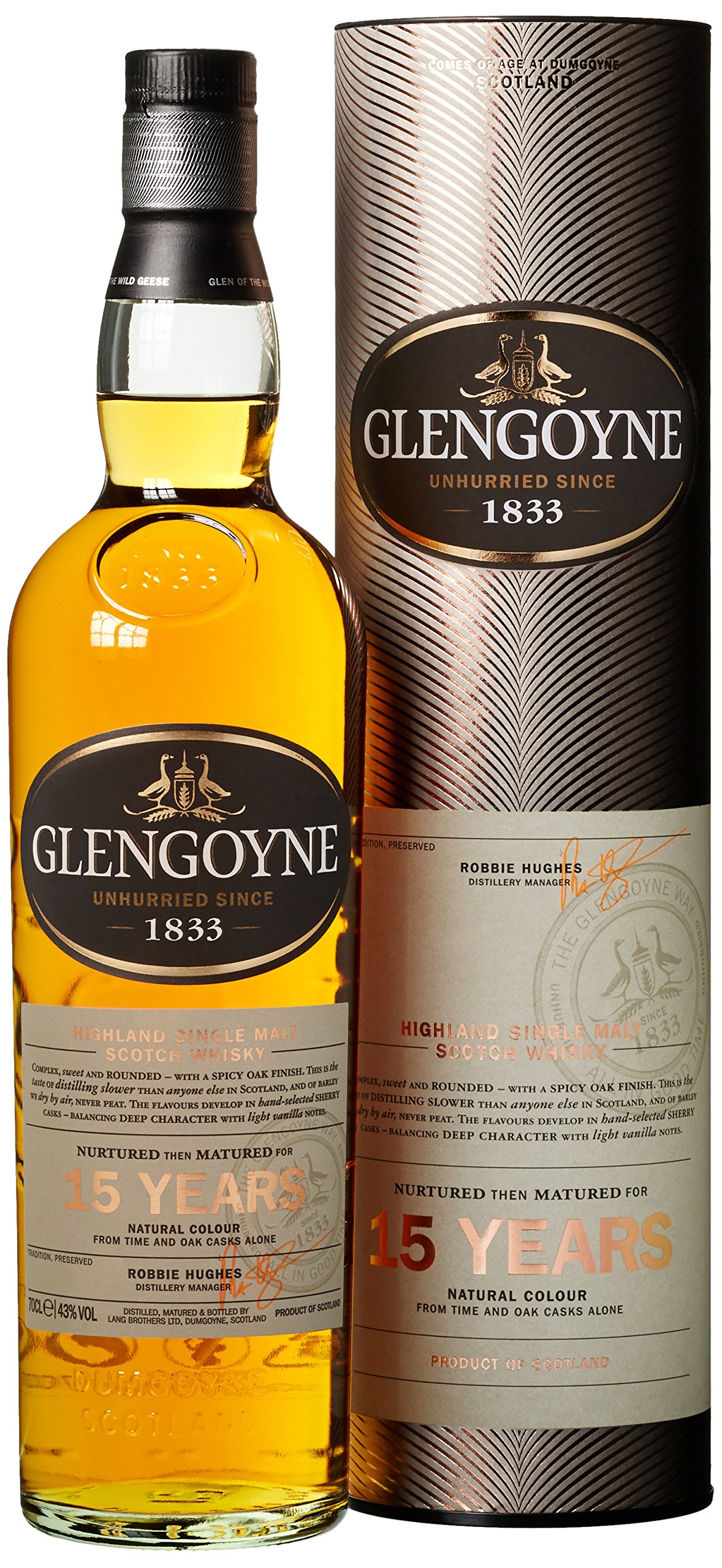 Glengoyne Highland Single Malt 15 Years (1 x 0.7 l)