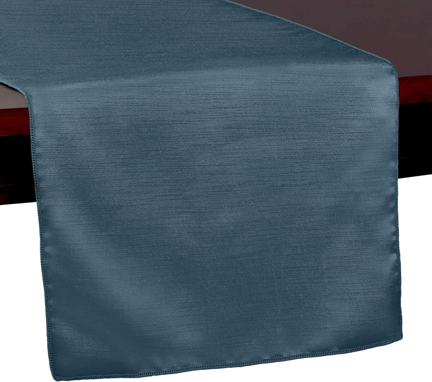 Ultimate Textile -10 Pack- Reversible Shantung Satin - Majestic 14 x 108-Inch Table Runner, Cafe Khaki