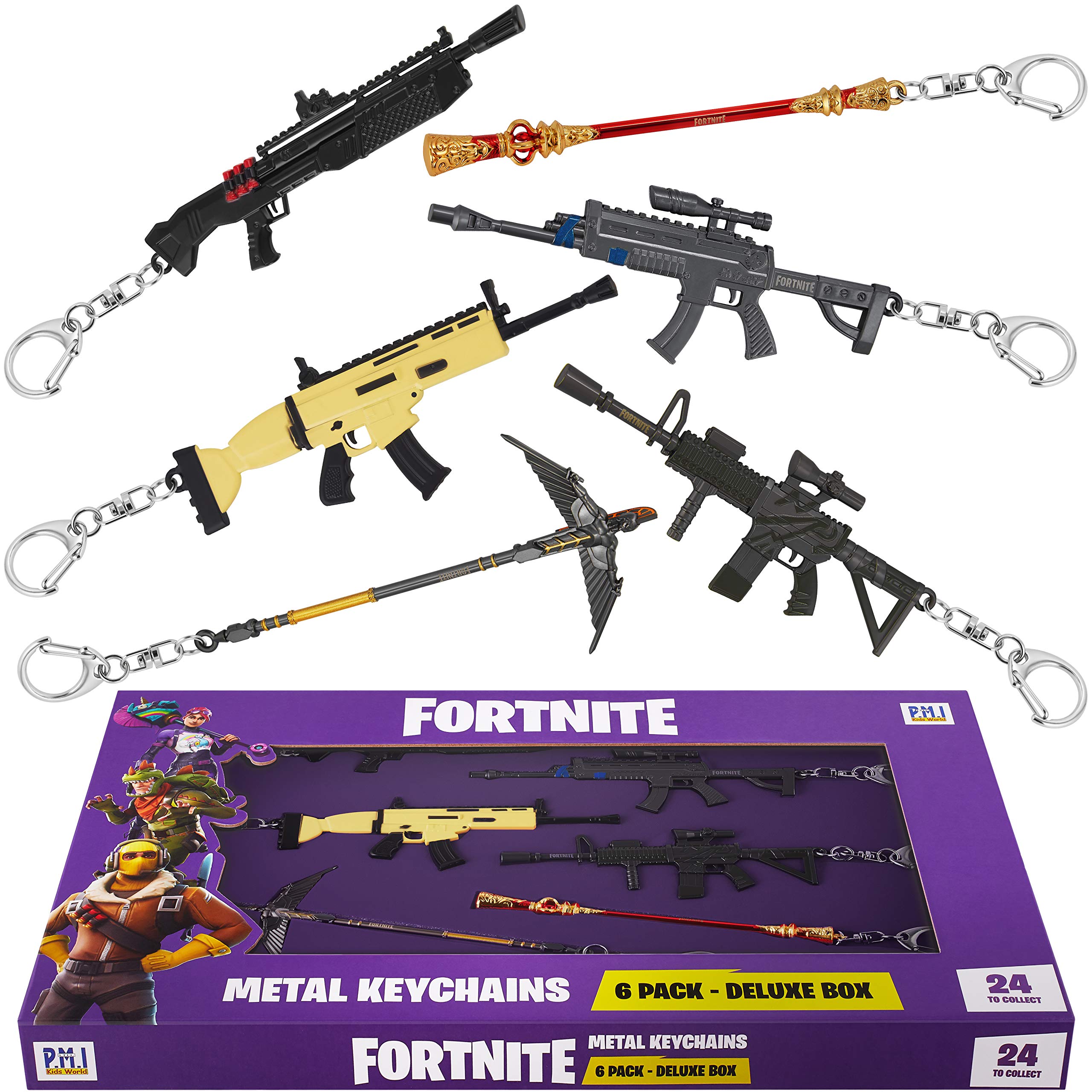 Amazon.com: Fortnite Character Keychains 12-Pack Deluxe Box Series
