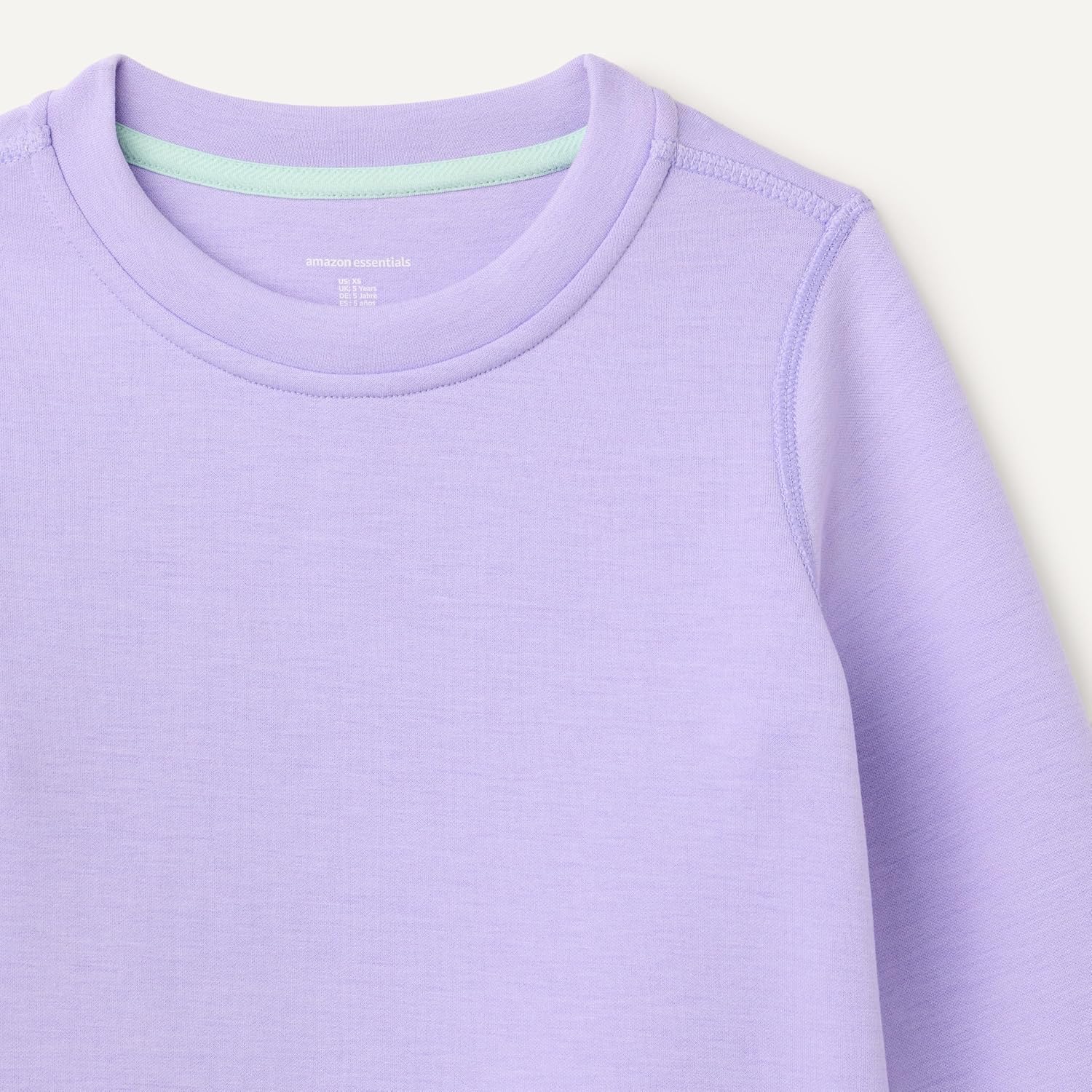 Amazon Essentials Girls' Active Relaxed-Fit Crewneck Pullover Sweatshirt