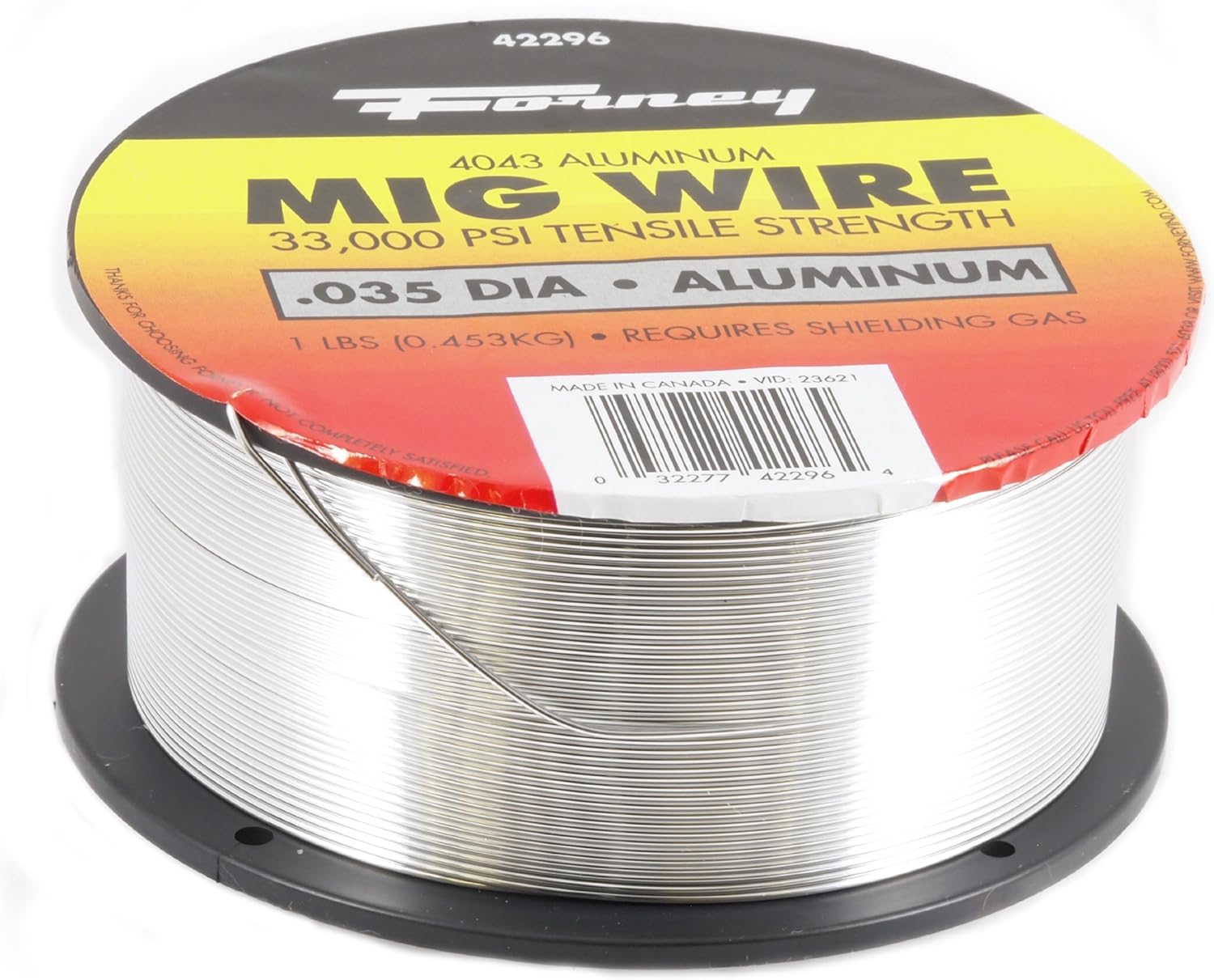 Forney 42296 Mig Wire, Aluminum Alloy ER4043, .035-Diameter, 1-Pound Spool