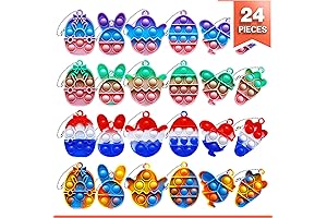 24Pcs Easter Popits: Delightful Springtime Fidget Fun!