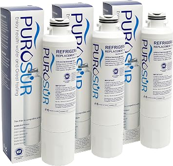 Replacement Water Filter DA29-00020B for Samsung HAF-CIN/EXP, DA29-00020A/B, DA29-00020B-1, RF263BEAESR, RF28HMEDBSR, RS25J500DSR, RF4287HARS, 3Filters