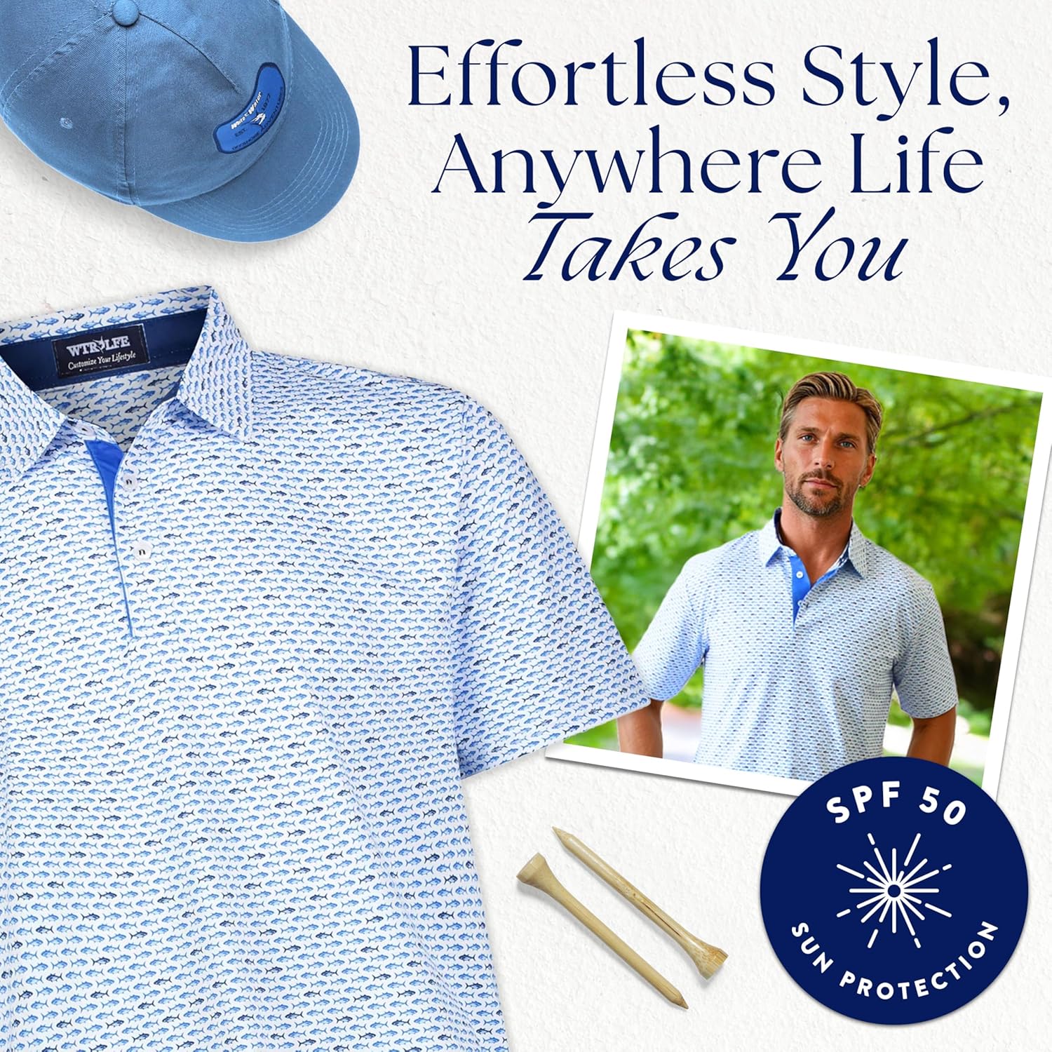 White Water Coast Short Sleeve Polo Shirt