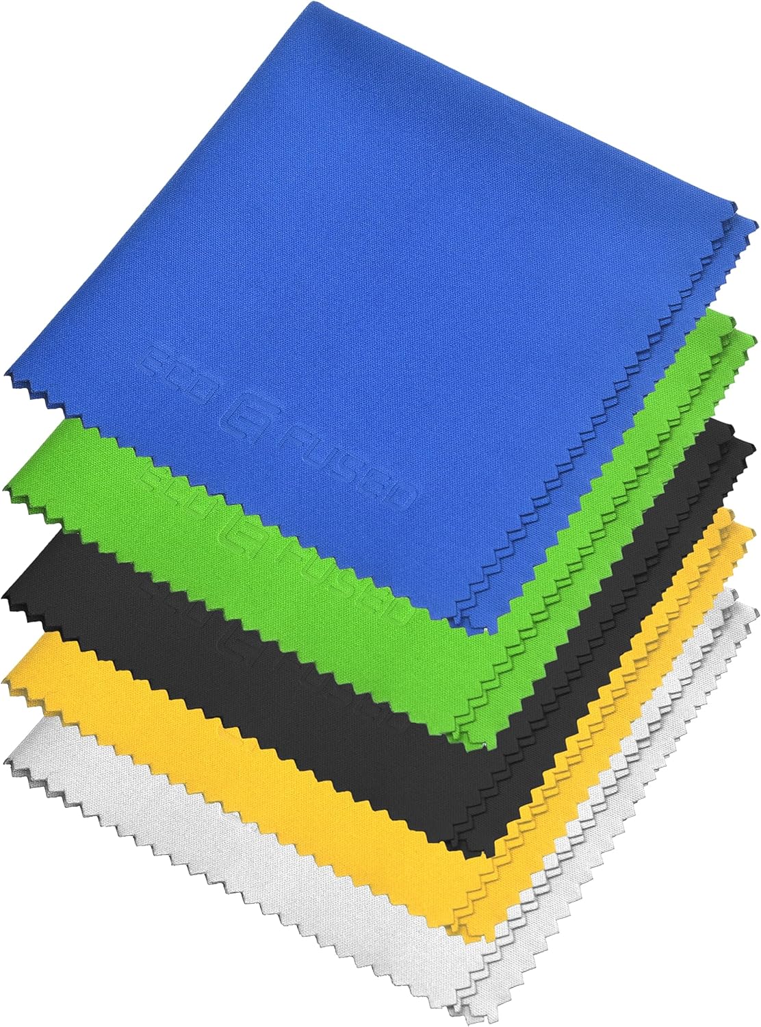 EcoFused Large Microfiber Cleaning Cloths 5 Pack 8 x 8 inch