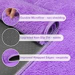 4x6 ft Ultra Soft Thick Rug, Fluffy Shag Area Rug, Purple | Big Shaggy Carpets Fuzzy Rug Plush for Home Decor Aesthetic, Upgrade Non Slip Durable for Bedroom, Living Room