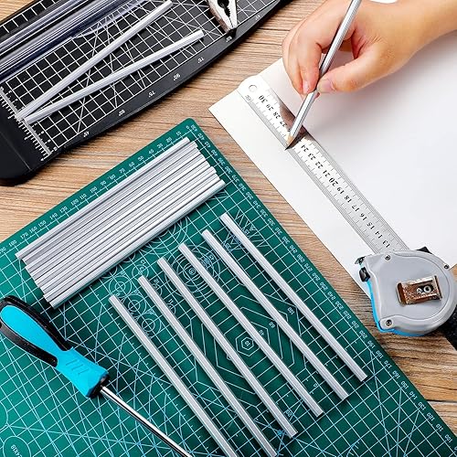 Miniatura 6 de Tondiamo 48 paquetes de lápices plateados para soldadores, metálicos y plateados, suministros de soldadura, herramientas de marcado para soldadores,