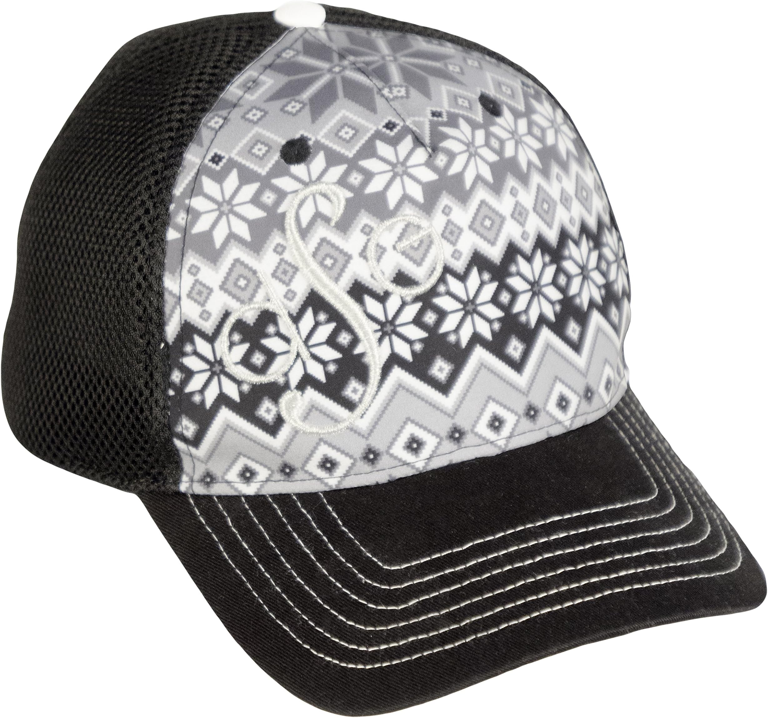 DSG Outerwear Women's Nordic Print Trucker Hat (White/Black, One Size)