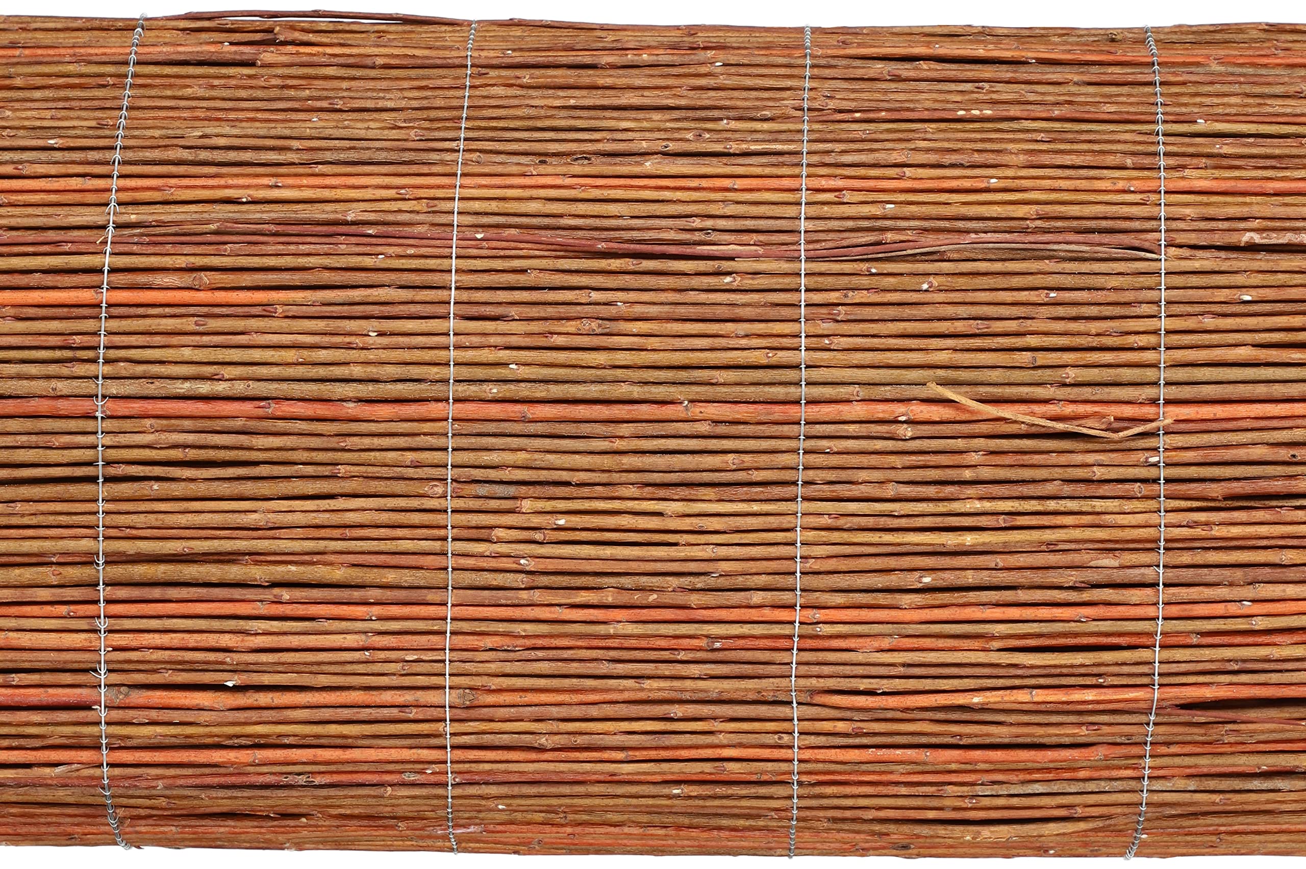 KOTARBAU® Malla de ocultación, 110 x 500 cm, Rollo de 5 Metros, Valla de Mimbre, Cerca, Malla para ocultación y decoración de ambientes, Cañizo, Privacidad, Jardín, Balcón, Terraza, Bridas Incluidas