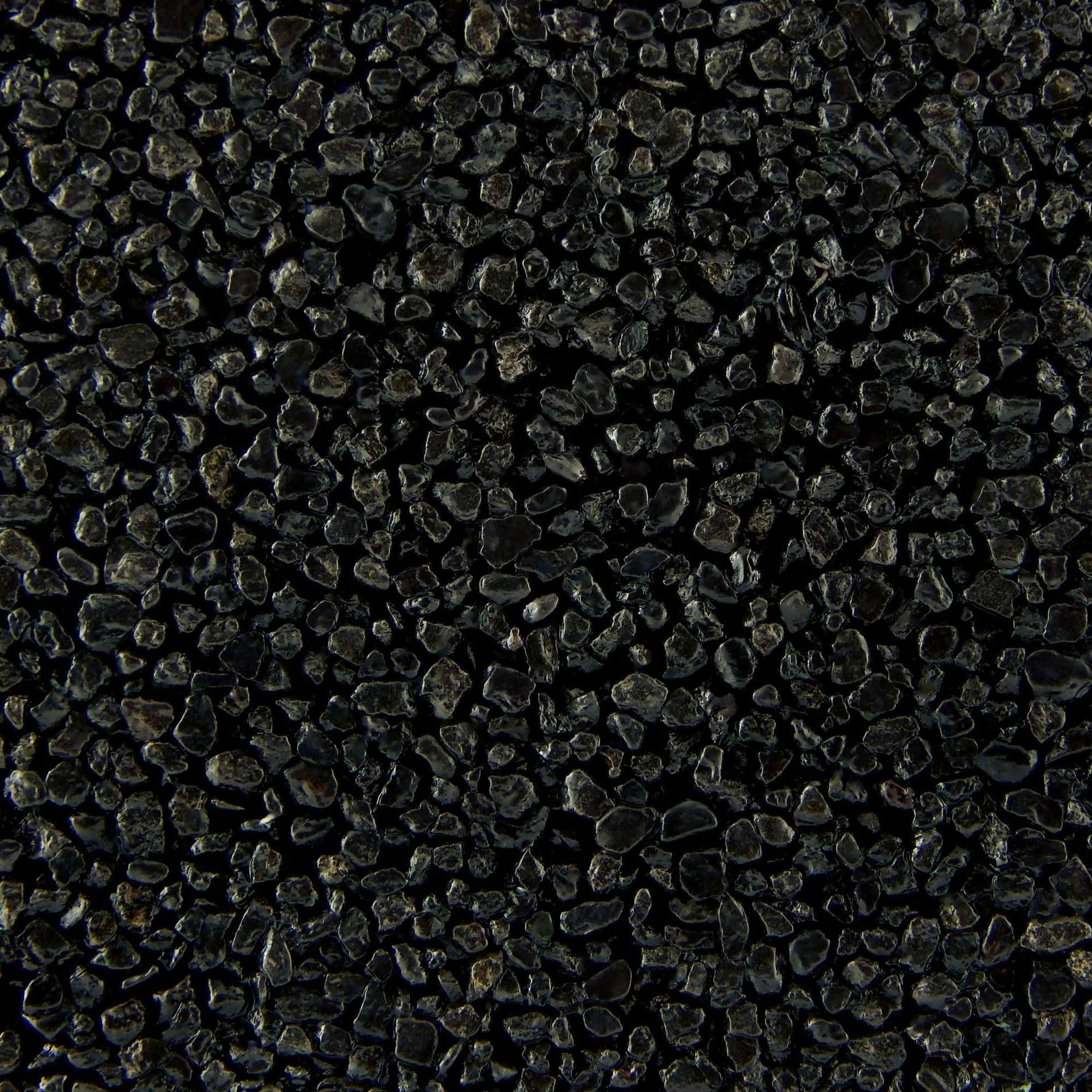 Terralith Buntsteinputz 14kg in schwarz, Sockelputz für Innen und Außen mit Reinacrylat Bindemittel aus Naturstein, 1-2mm Körnung (BSP30)