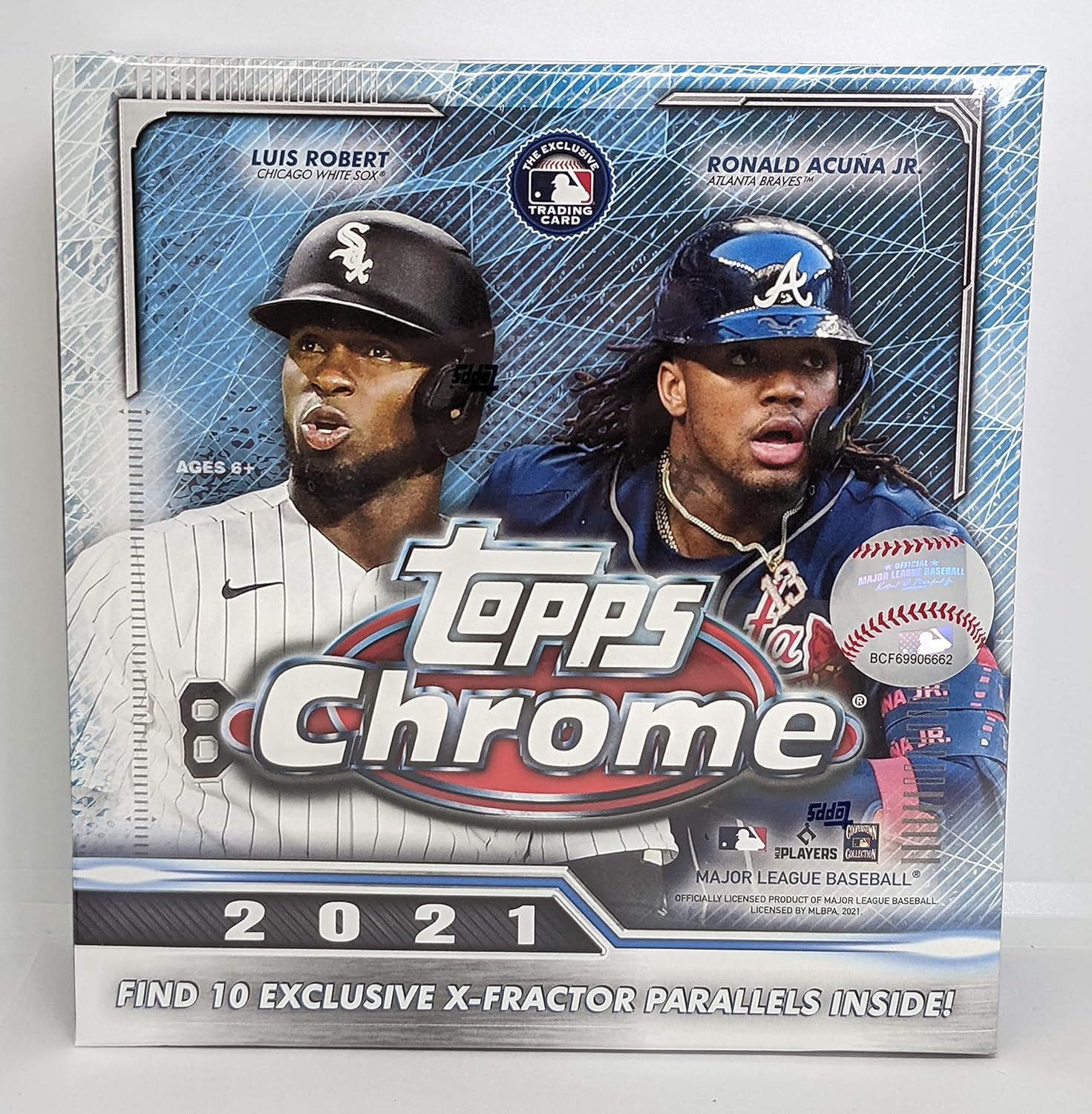 2021 Topps Chrome MLB Baseball Mega Box 50 Cards Includes 10 X-Fractor Parallels Thumbnail