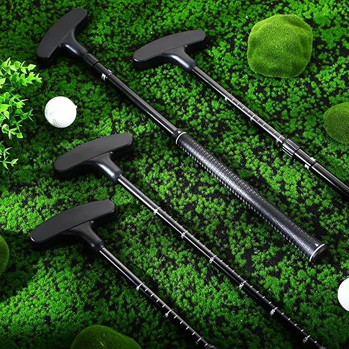 Miniatura 7 de 4 palos de golf con 8 piezas de pelota de golf de poliuretano ajustable de aleación de aluminio putter de golf Twp maneras zurdos o diestros mini