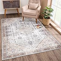 Vista 94 de Bloom Rugs Alfombra de pasillo lavable antideslizante de 7 pies – Beige/Gris Camino tradicional para entrada, pasillo, baño y cocina