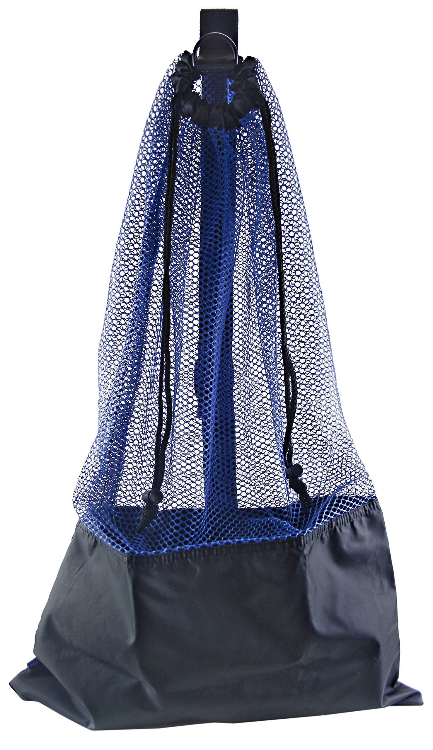 ScubaMax BG-632 Mesh Bag Draw String w/Shoulder Strap - Blue