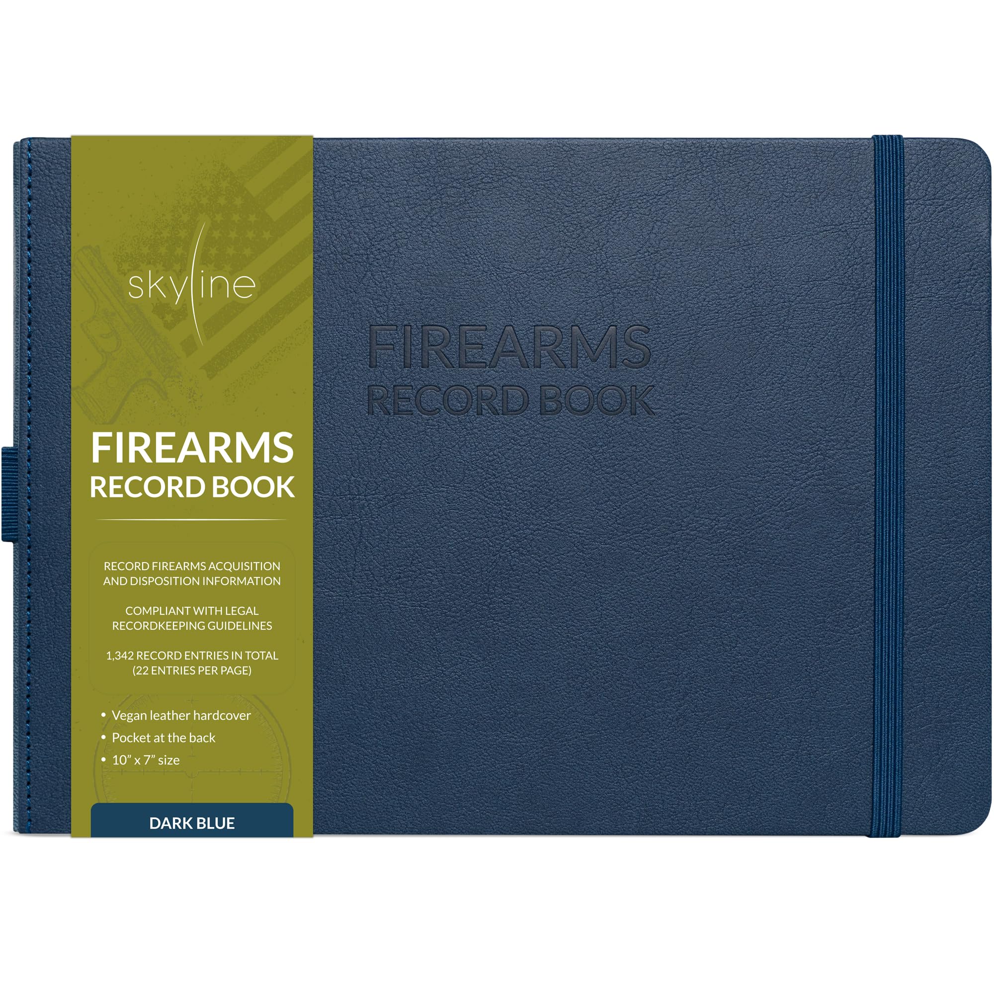 Skyline Firearms Acquisition & Disposition Record Book – Hardcover Gun Log Book for Firearm Dealers & Personal Use – Log Book for Receipt &