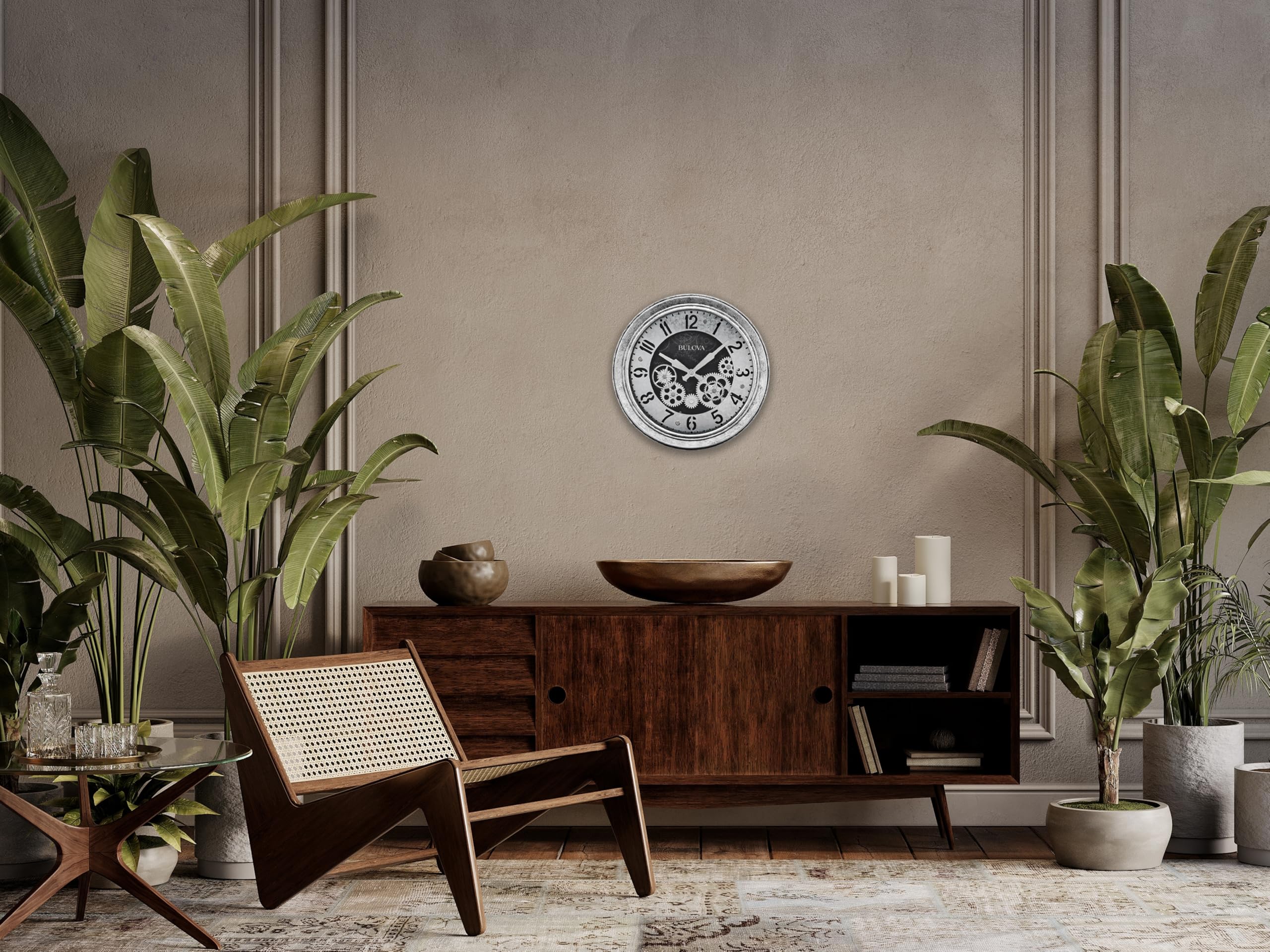 Amazon.com: Bulova The Industrial Wall Clock C4339 | 13