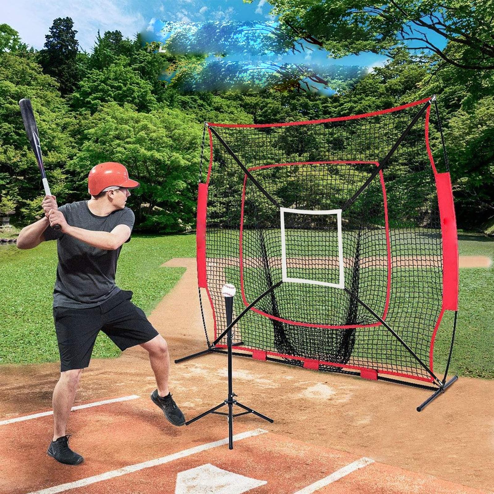 Amazon | 野球練習用ネット ストライクゾーンターゲット 折り畳み式