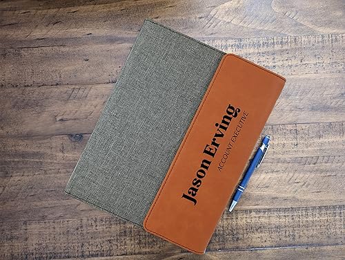 Miniatura 6 de Cartera personalizada. Regalos profesionales de negocios. Padfolio personalizado. Carpeta organizadora de cartera de negocios corporativos. Soporte