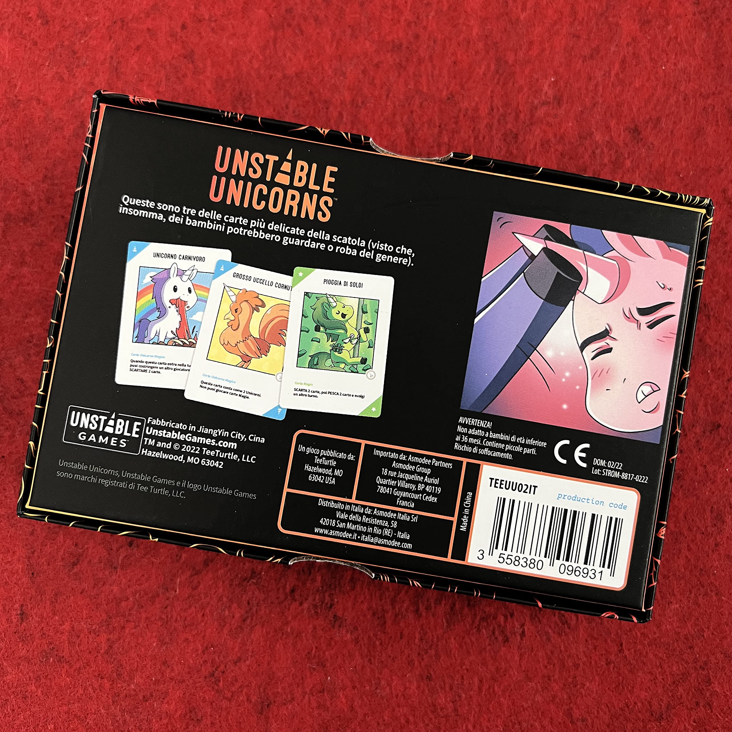 Asmodee - Unstable Unicorns VM18, Gioco da Tavolo per Adulti, Edizione in Italiano, 8583 & Unstable Unicorns