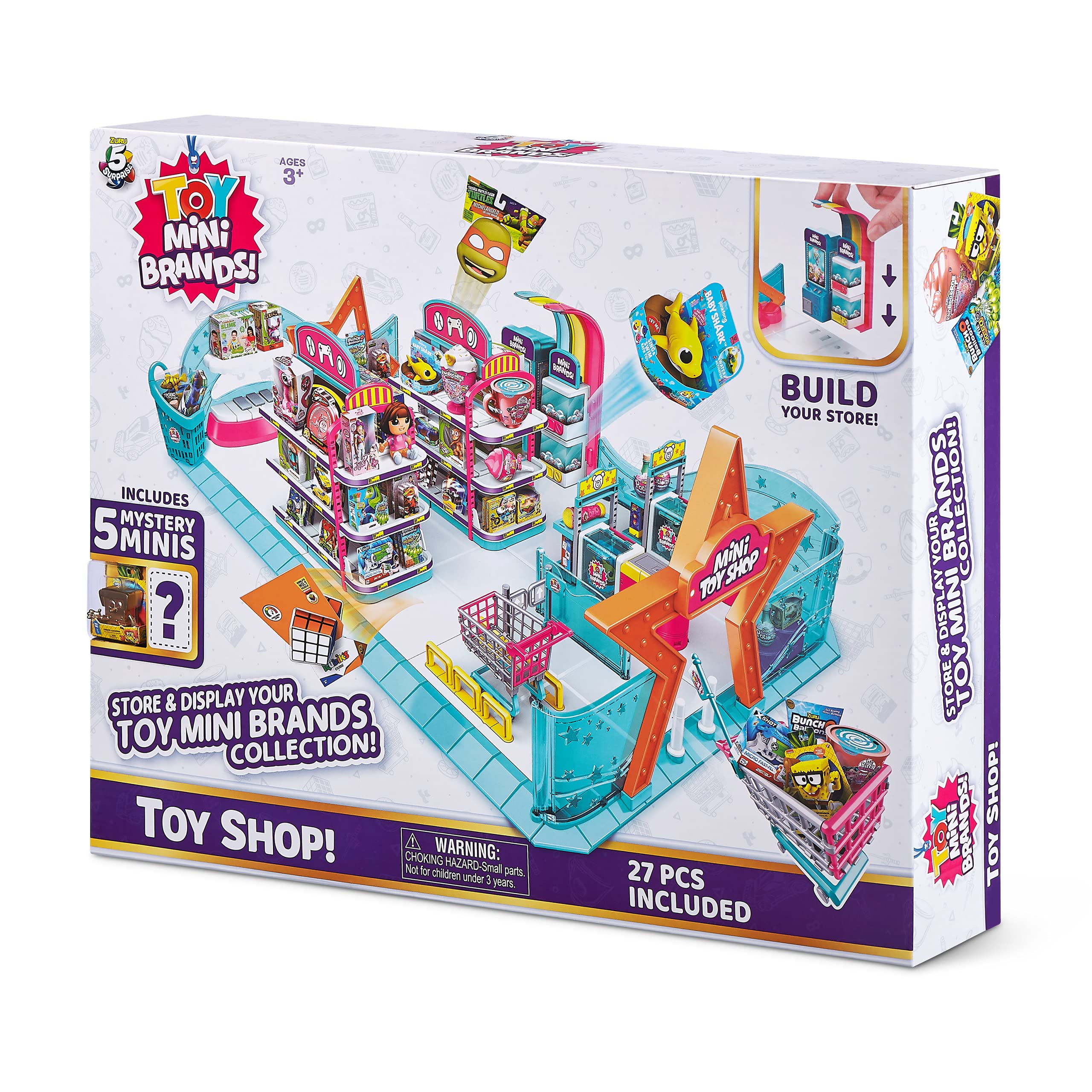 Buy 5 Surprise Toy Mini Brands Mini Toy Shop Playset Series 1 by ZURU