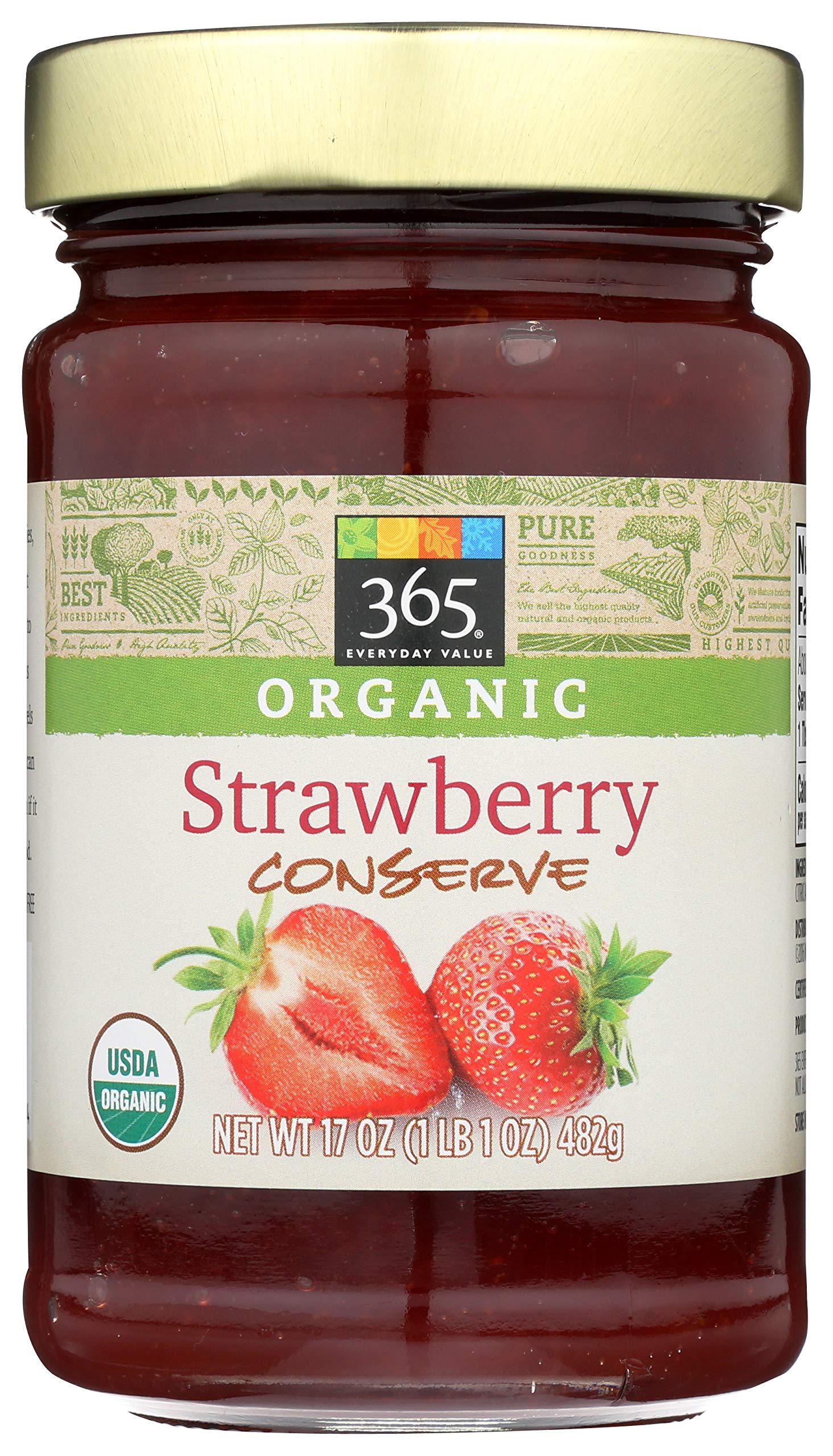 365 Everyday Value, Organic Strawberry Conserve, 17 Ounce