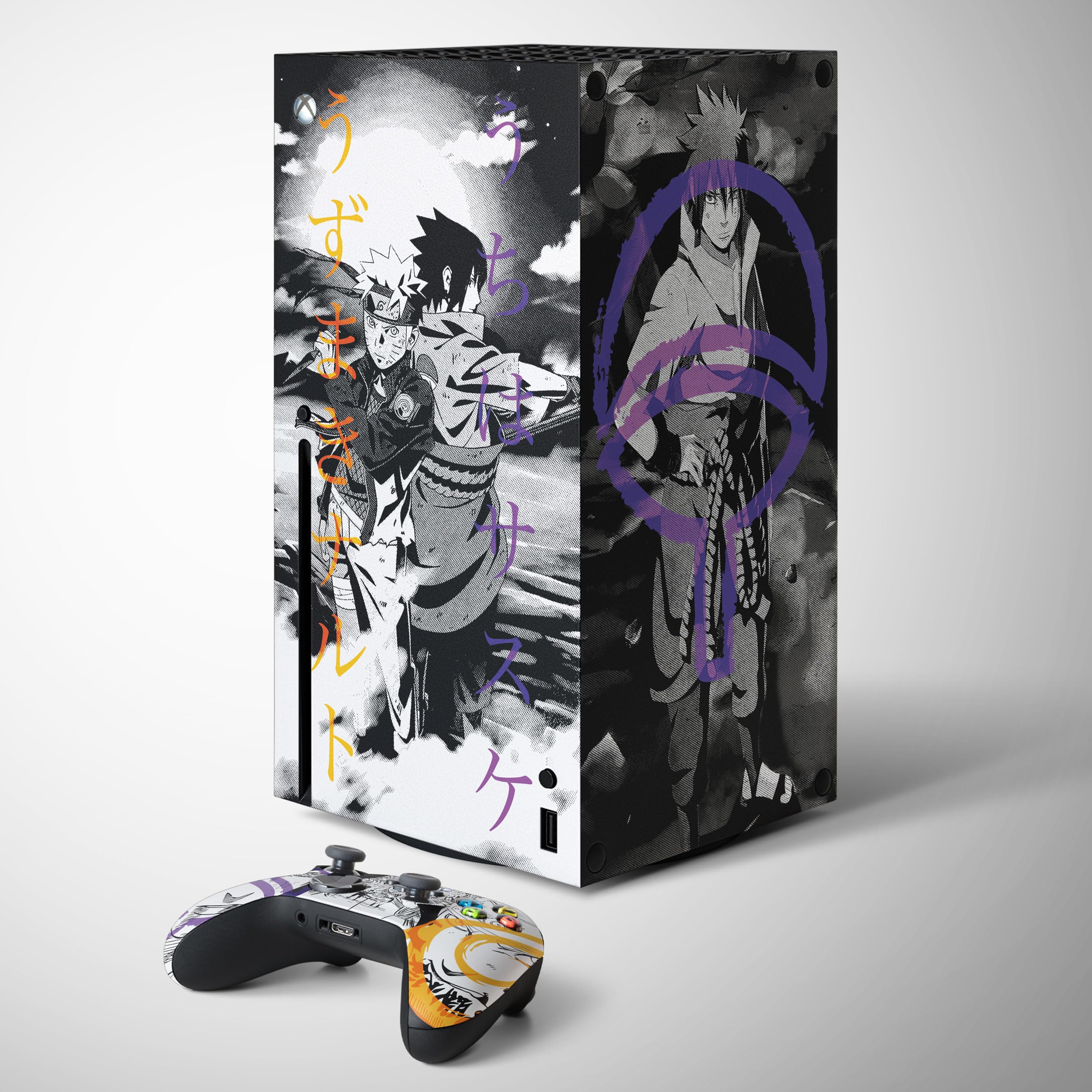 Sticker Xbox Série X Hokage, Autocollant Série X Manga, Console et Manette, Skin Gaming Xbox Serie X, Vinyle Habillage (2 Manettes)