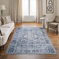 Vista 80 de Bloom Rugs Alfombra de pasillo lavable antideslizante de 7 pies – Beige/Gris Camino tradicional para entrada, pasillo, baño y cocina