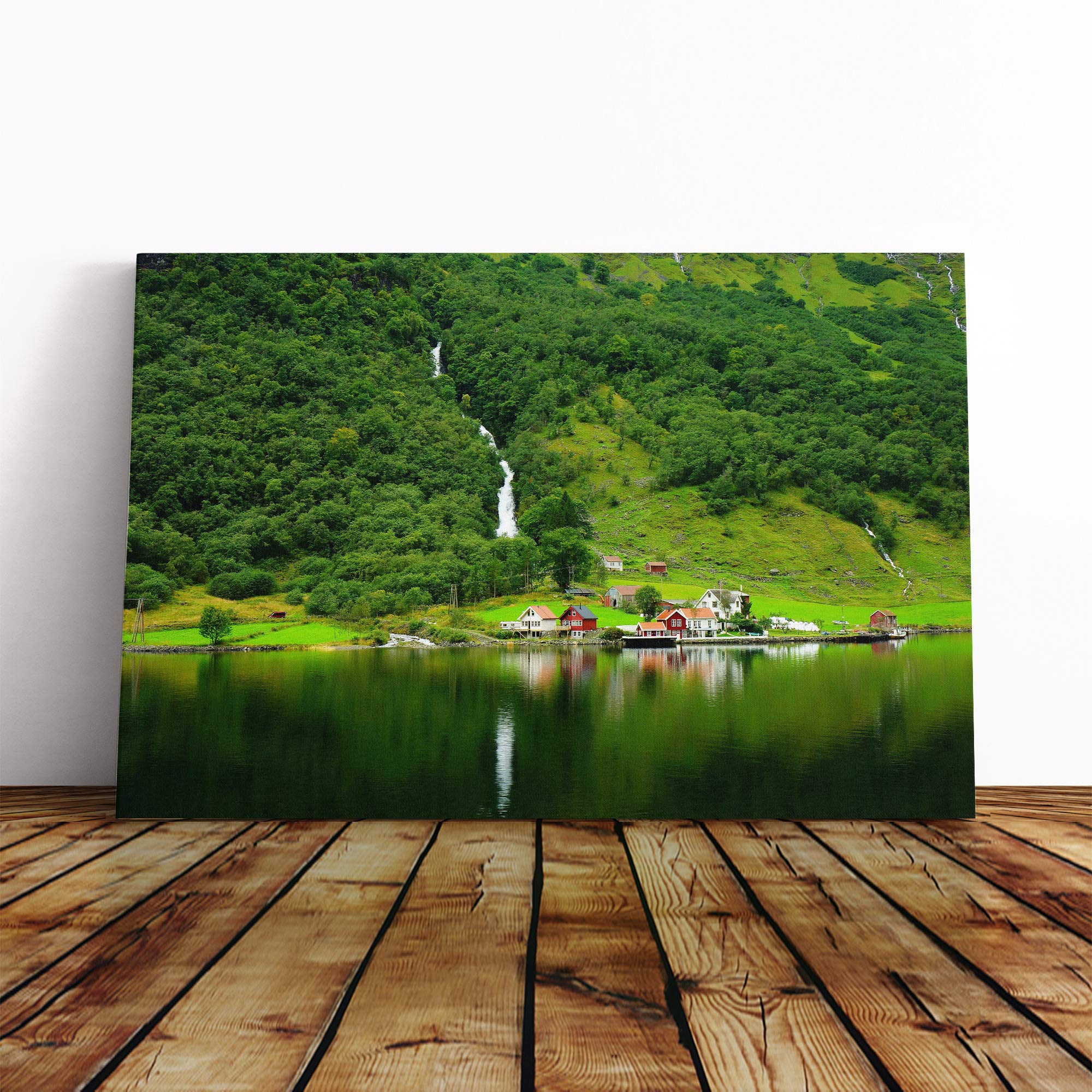 Norway Landscape (4) Canvas Print | Gallery Wrapped 30mm Frame Wall Art | 30x20 inches | Ready to Hang | Modern Landscape Picture | Living Room Bedroom Lounge Office
