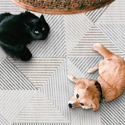 Miniatura 7 de Alfombra de área lavable a máquina ReaLife Rugs - para sala de estar, dormitorio, baño, cocina, entrada, oficina - acolchada, sin arrugas,