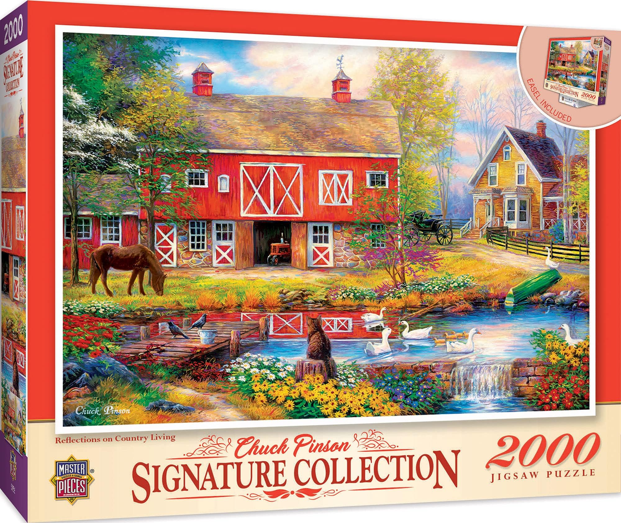 MasterPieces2000 Piece Jigsaw Puzzle for Adults, Family, Or Kids - Reflections On Country Living - 39"x27"
