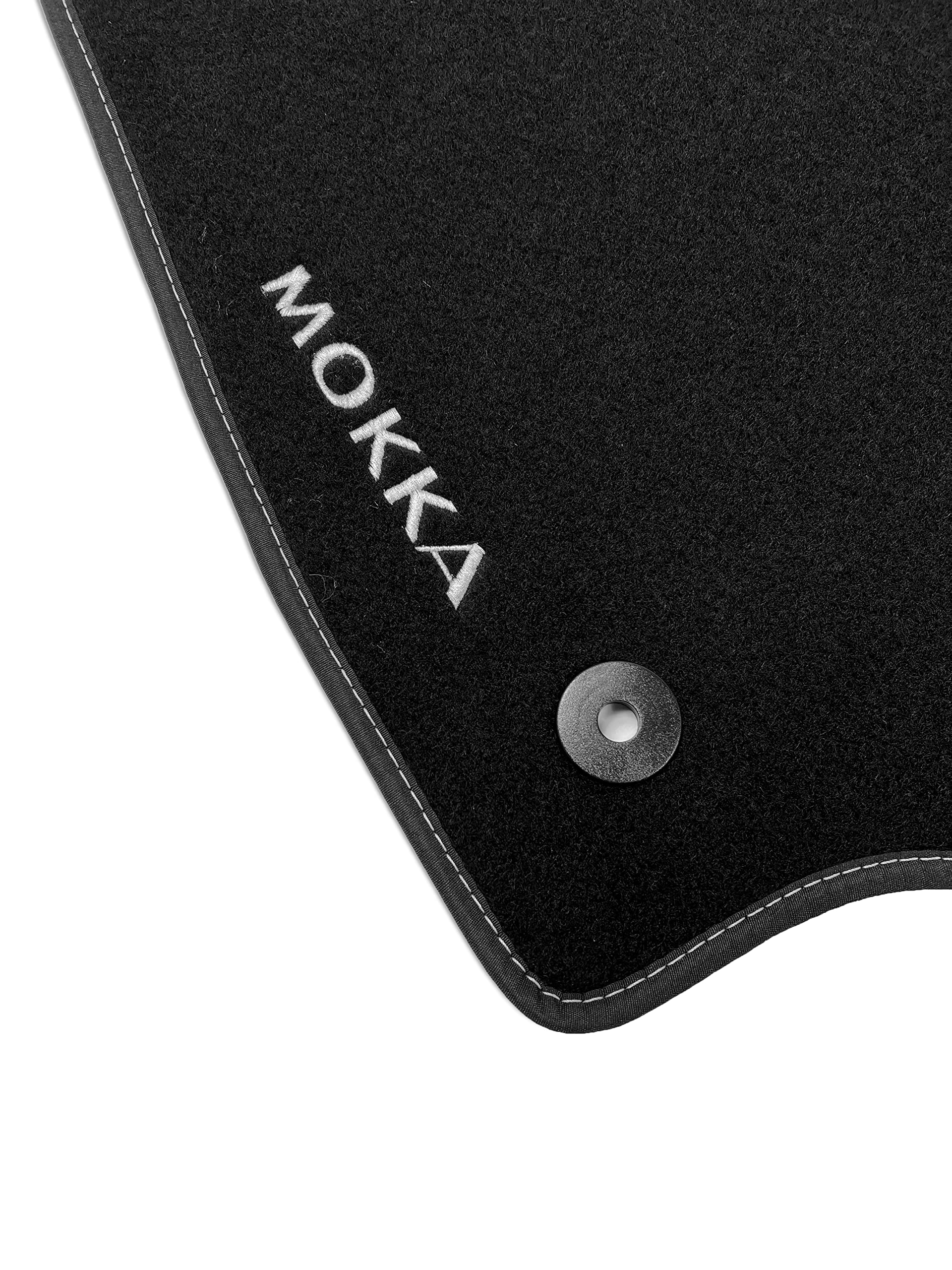 Tappetino Auto In Velour M MOTOS Per Opel Mokka A (2012-2016) – 1 Pezzo Lato Guida – Nero, Spesso 10 Mm, Antiscivolo